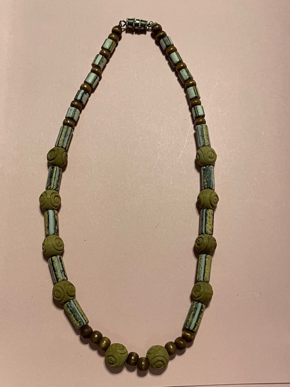 Vintage Tribal Bead Necklace #9360